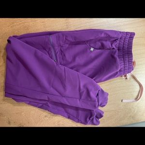Figs Scrub purple high waisted Zamora joggers